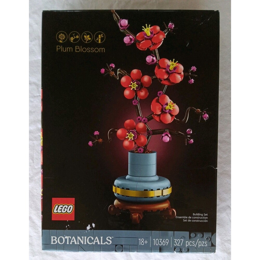 LEGO Icons Plum Blossom 10369 Botanicals Flower Decor Building Set New Unopened